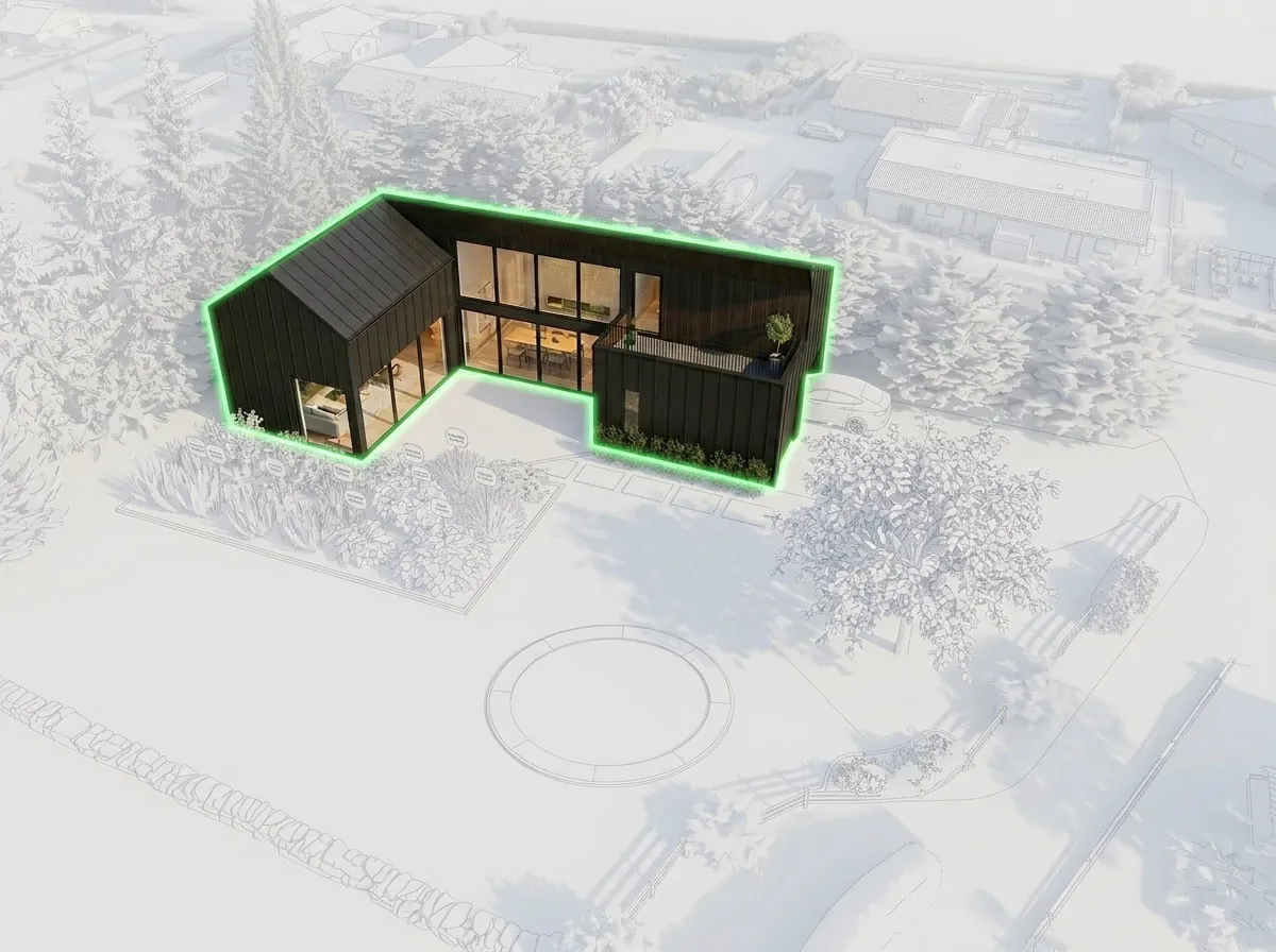 Selected region used as the transition layer